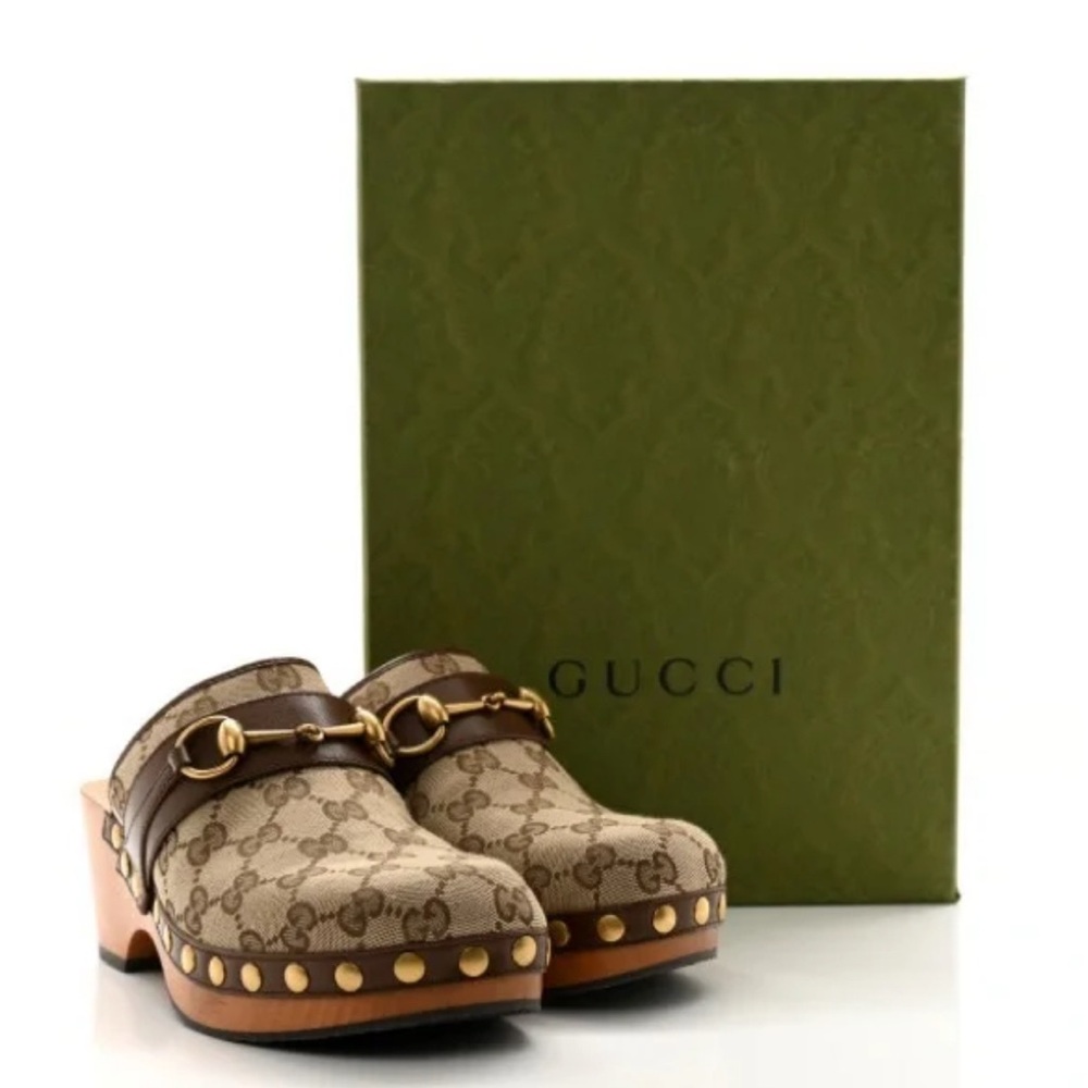 Gucci Beige and Brown Women’s Clog
